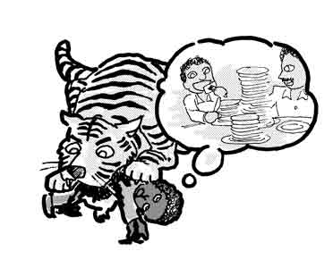 あわれサンボはトラのエサ